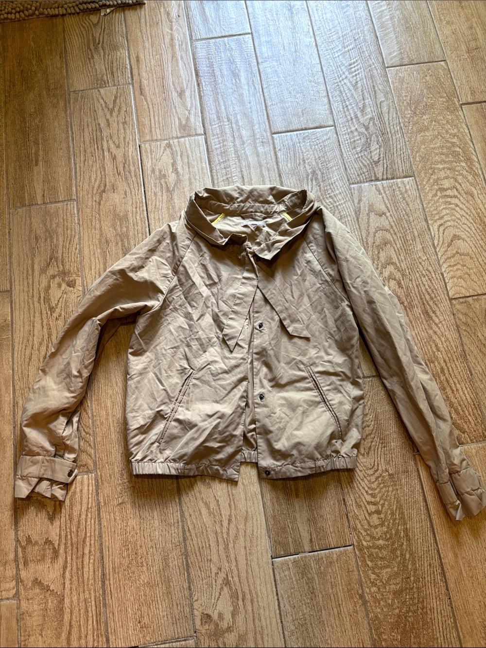 Women’s Tan Bomber Jacket